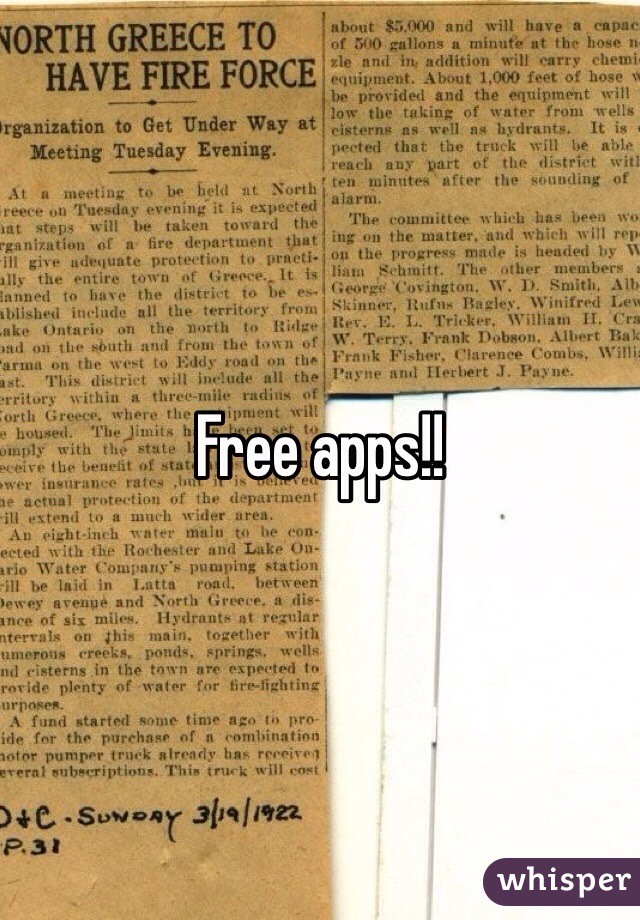 Free apps!!