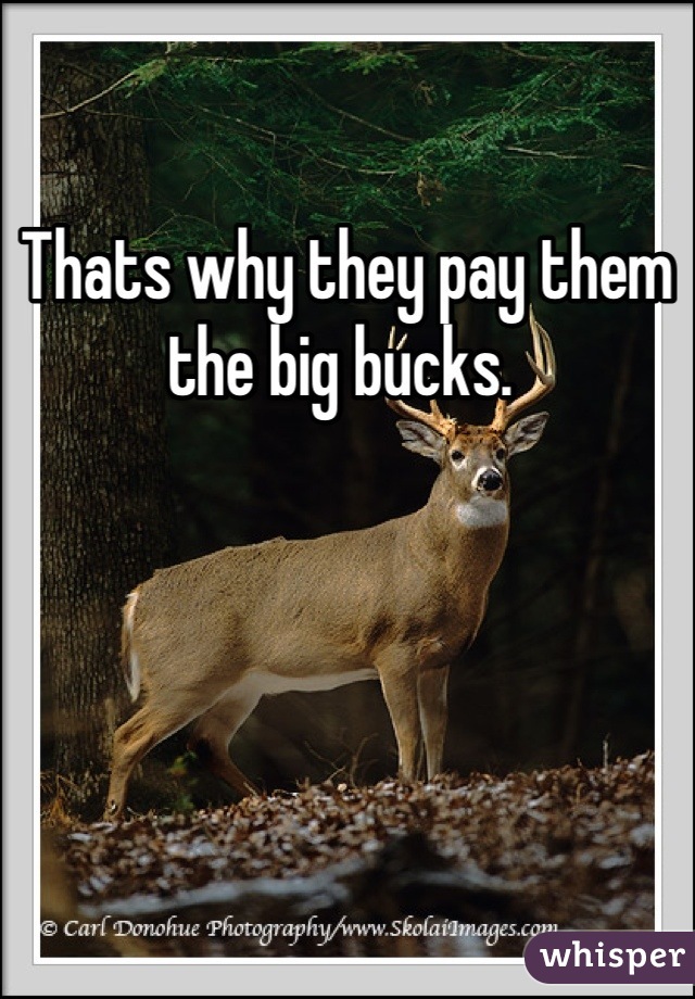 Thats why they pay them the big bucks. 