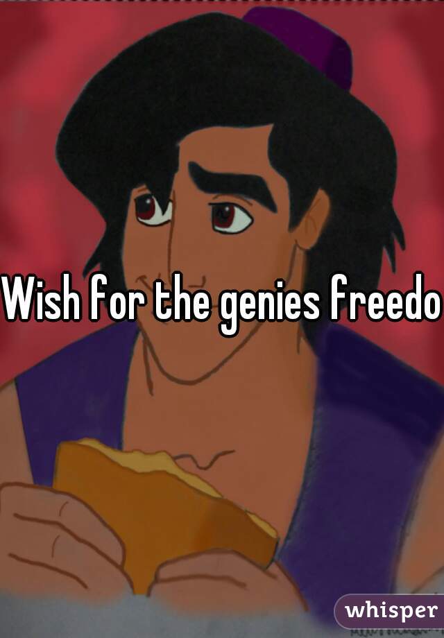 Wish for the genies freedom