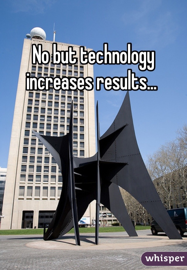 No but technology increases results... 