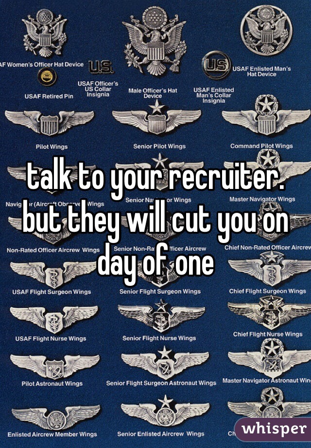 talk to your recruiter. but they will cut you on day of one