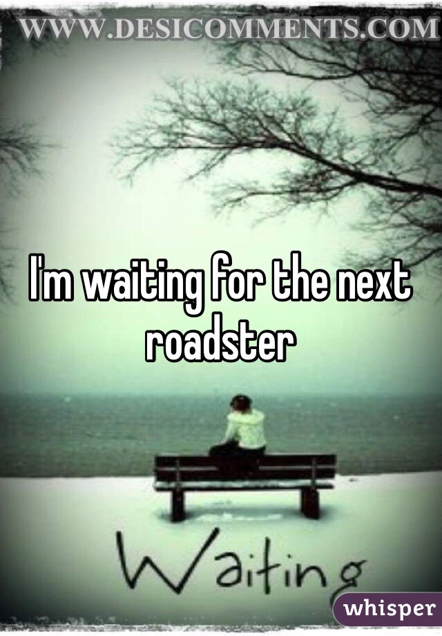 I'm waiting for the next roadster