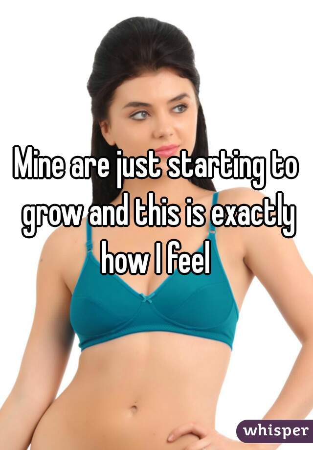 Mine are just starting to grow and this is exactly how I feel 