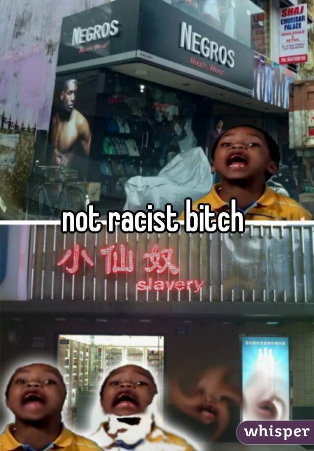 not racist bitch 