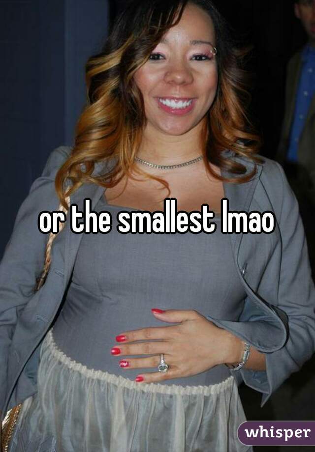 or the smallest lmao