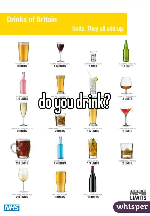 do you drink?