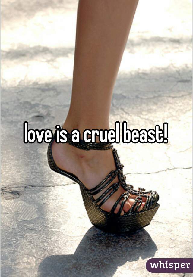 love is a cruel beast!