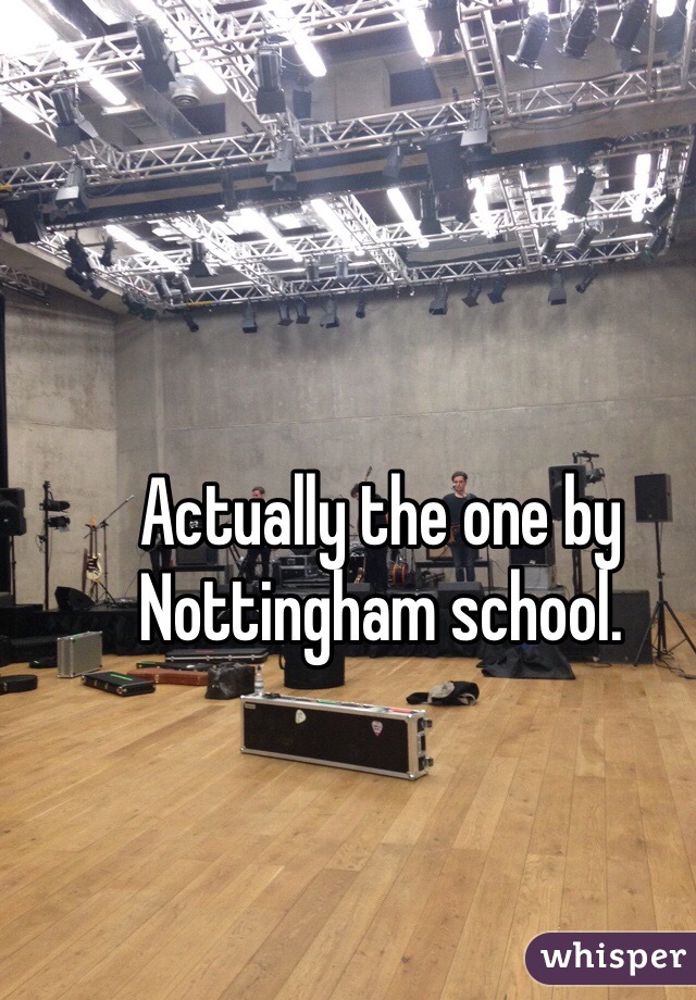 Actually the one by Nottingham school. 