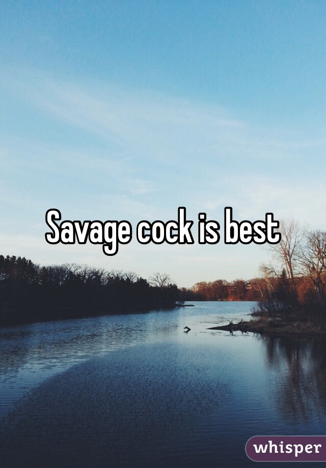 Savage cock is best 
