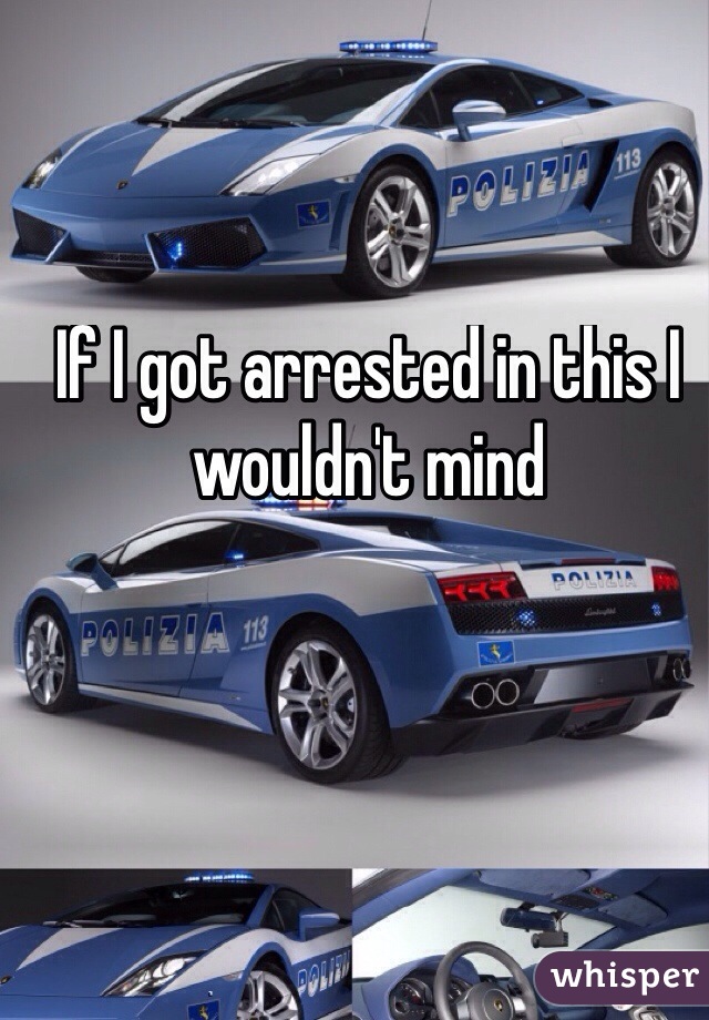 If I got arrested in this I wouldn't mind
