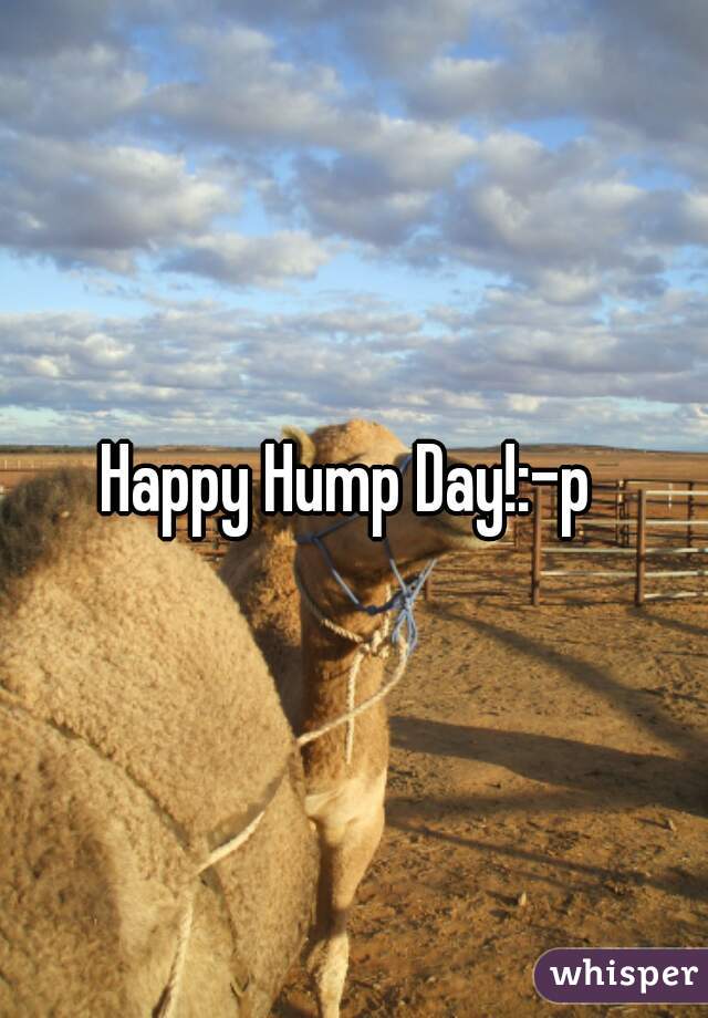 Happy Hump Day!:-p 