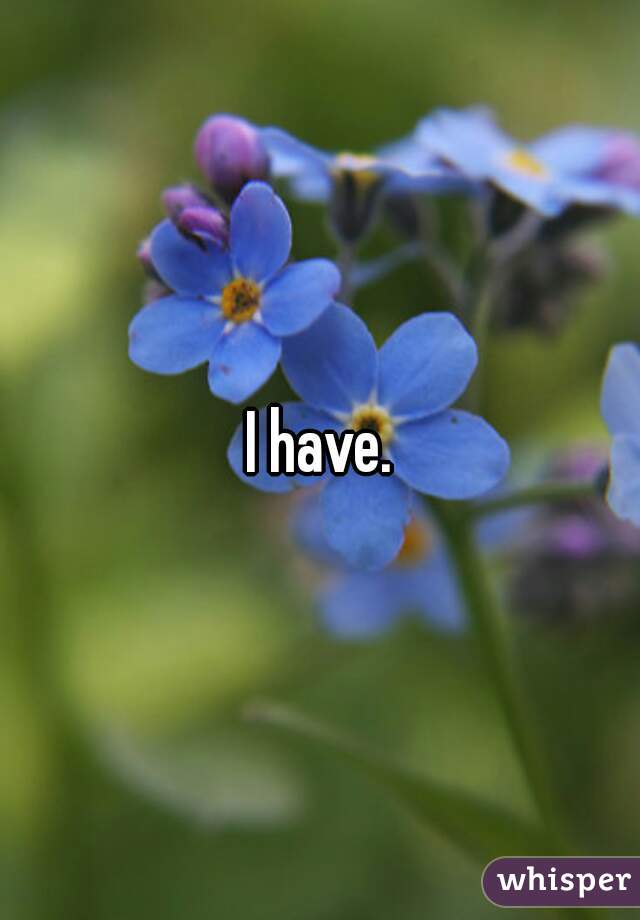 I have.