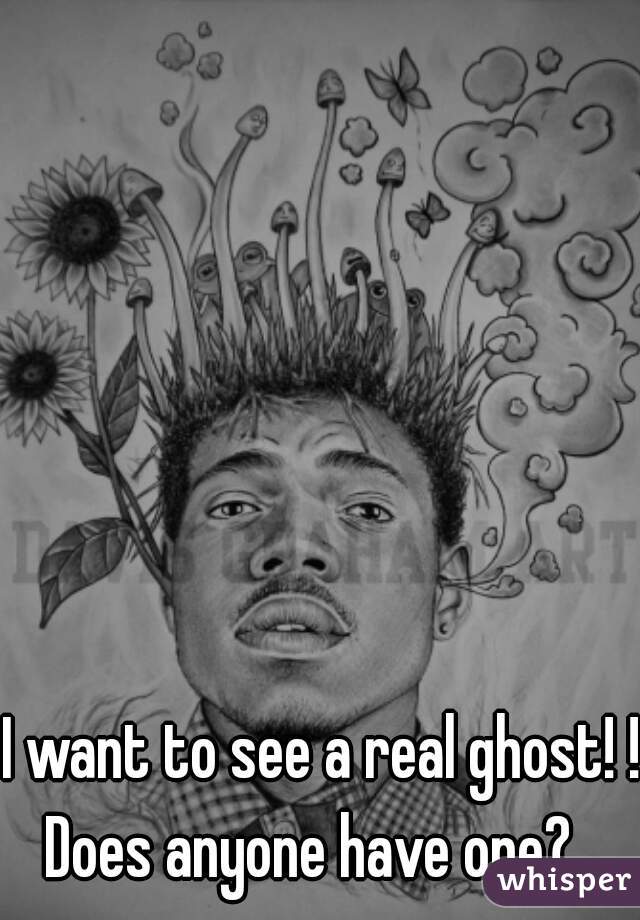 I want to see a real ghost! !

Does anyone have one?  