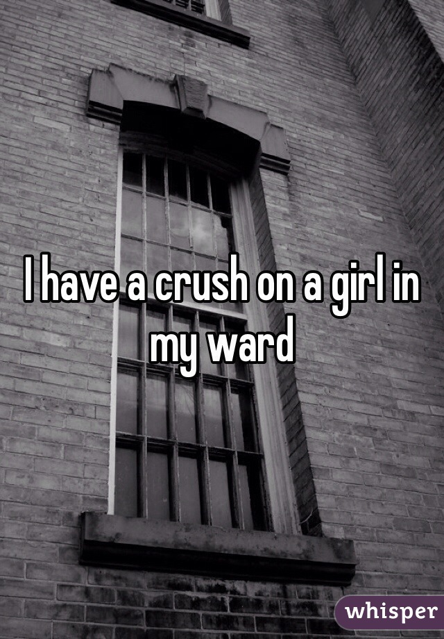 I have a crush on a girl in my ward 