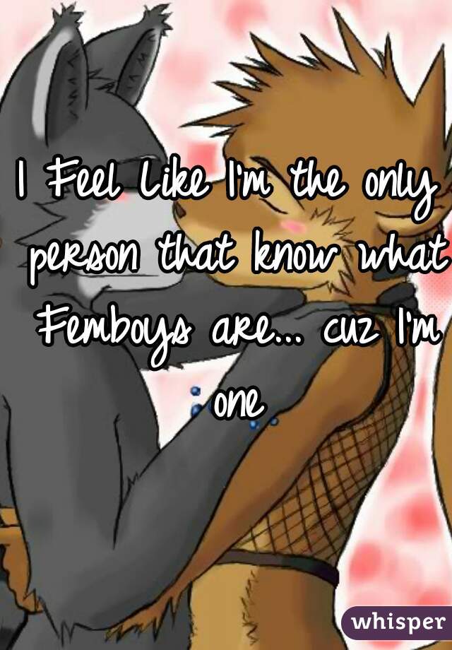 I Feel Like I'm the only person that know what Femboys are... cuz I'm one
