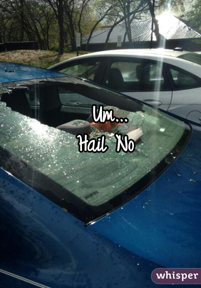 Um...
Hail No 