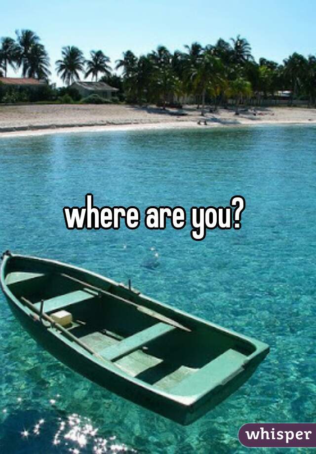 where are you? 