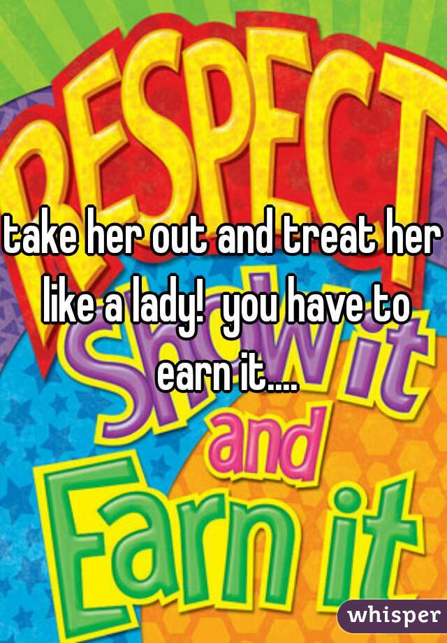 take her out and treat her like a lady!  you have to earn it....