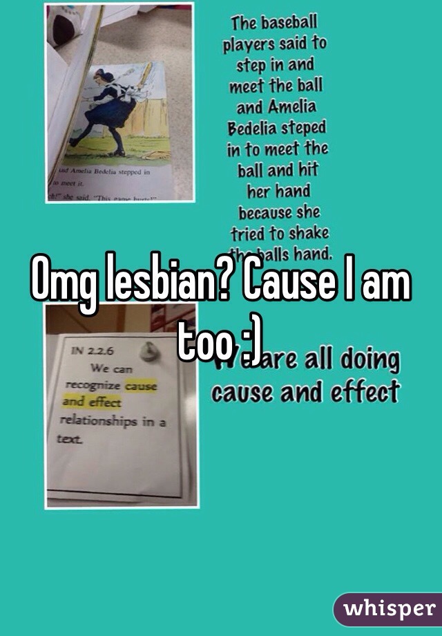 Omg lesbian? Cause I am too :)