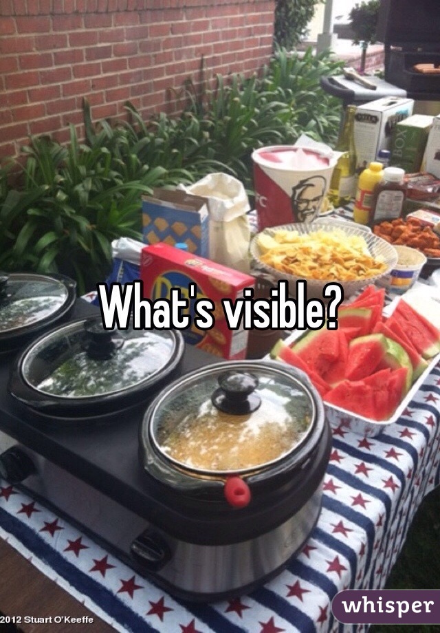 What's visible?