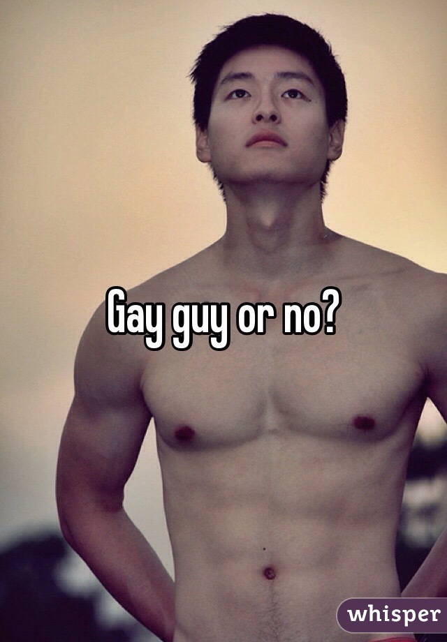 Gay guy or no?