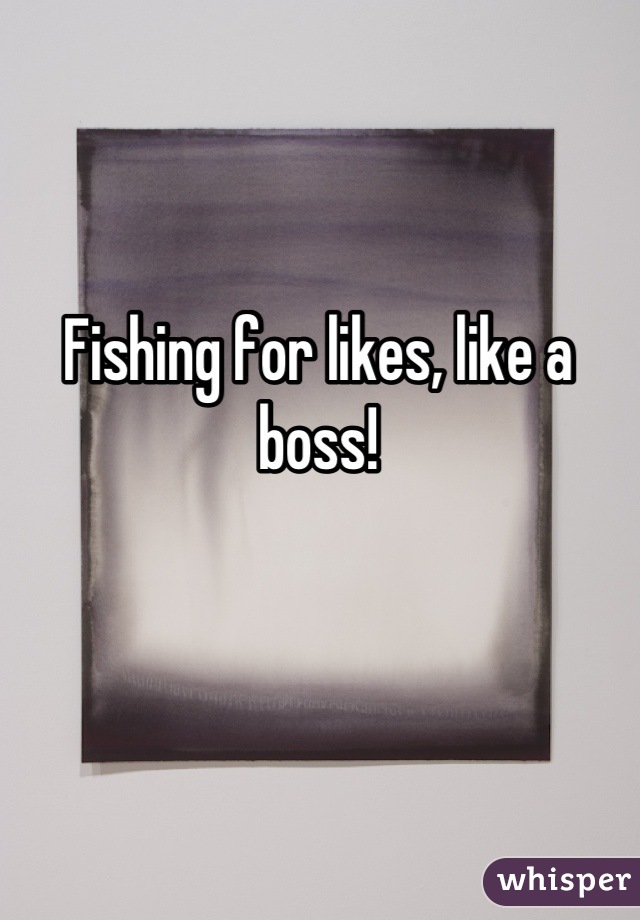 Fishing for likes, like a boss!