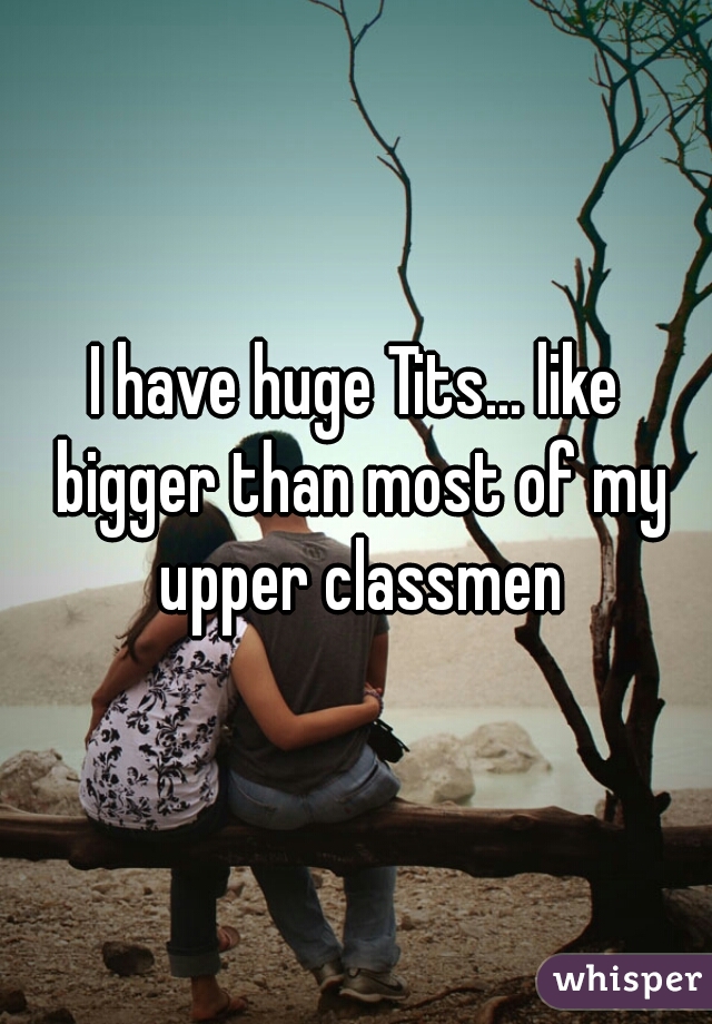 I have huge Tits... like bigger than most of my upper classmen