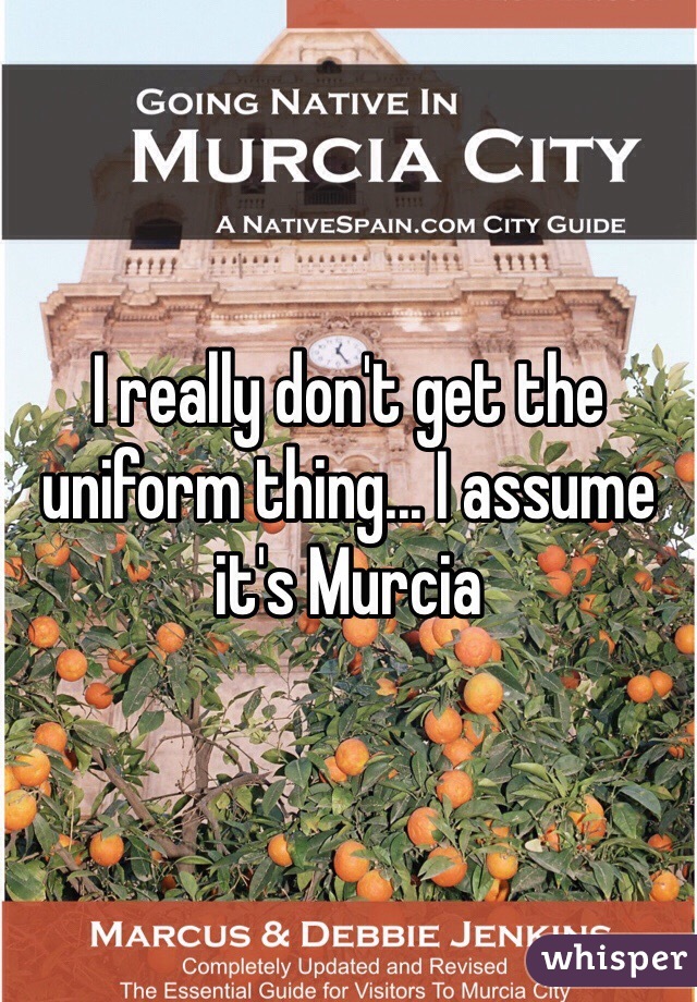 I really don't get the uniform thing... I assume it's Murcia 