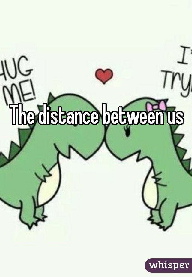 The distance between us 