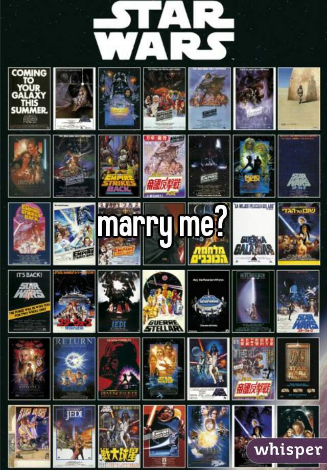 marry me?