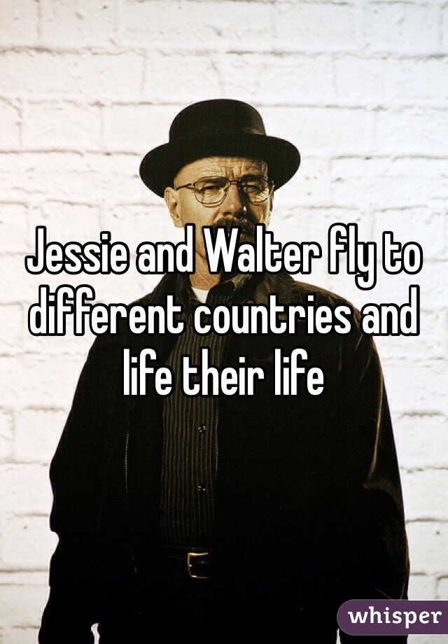 Jessie and Walter fly to different countries and life their life  