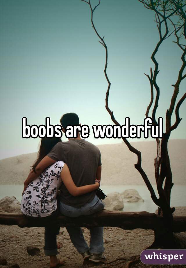 boobs are wonderful