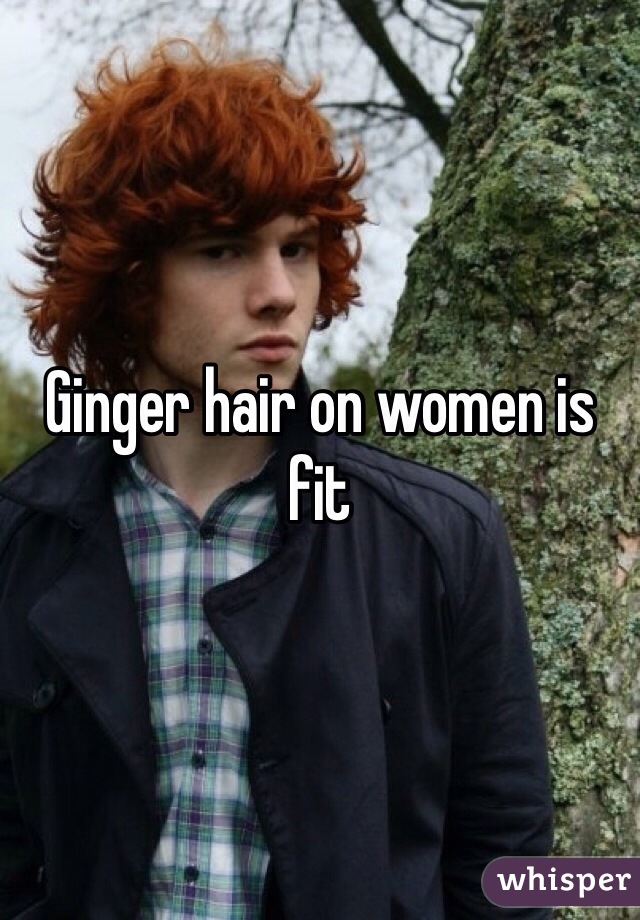 Ginger hair on women is fit 
