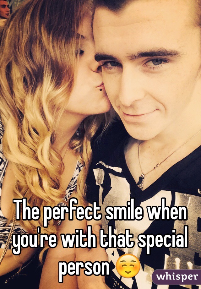 The perfect smile when you're with that special person ☺️