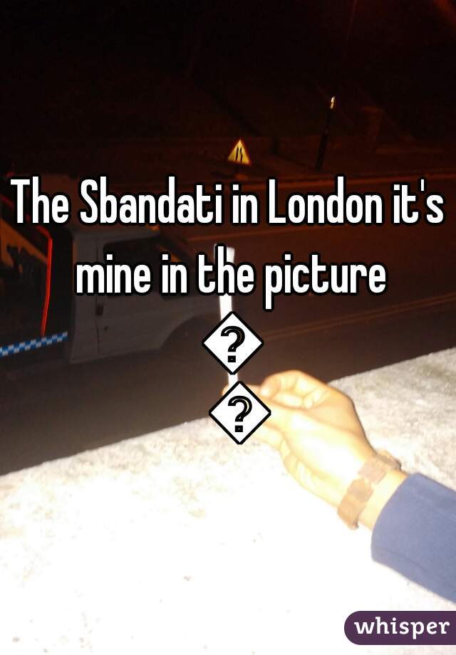 The Sbandati in London it's mine in the picture 🇮🇹