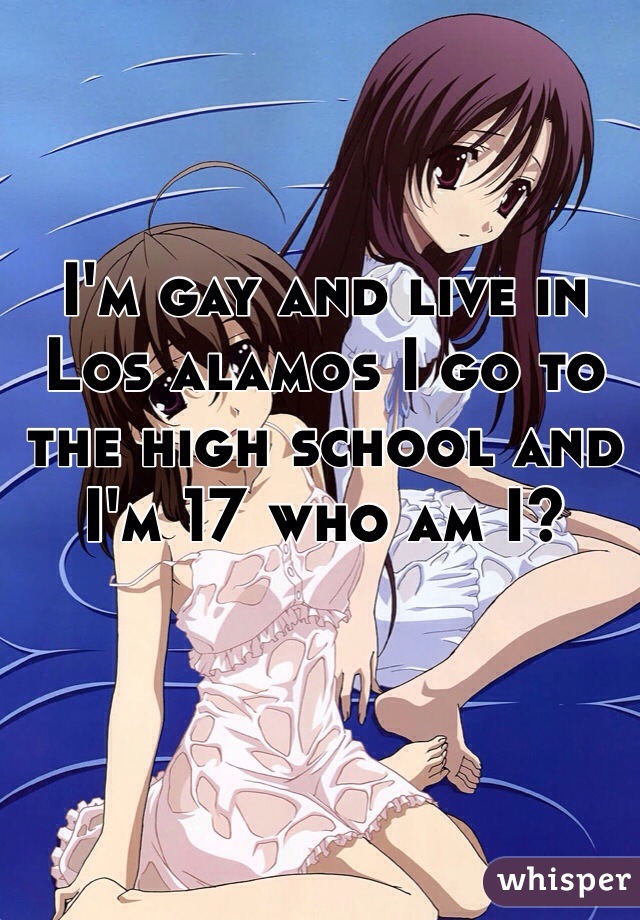 I'm gay and live in Los alamos I go to the high school and I'm 17 who am I? 