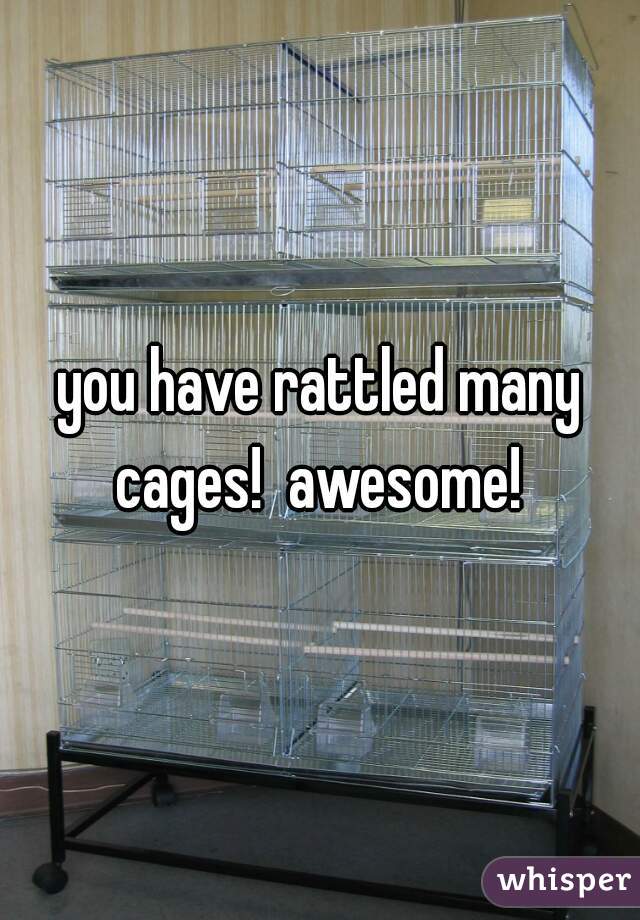 you have rattled many cages!  awesome! 