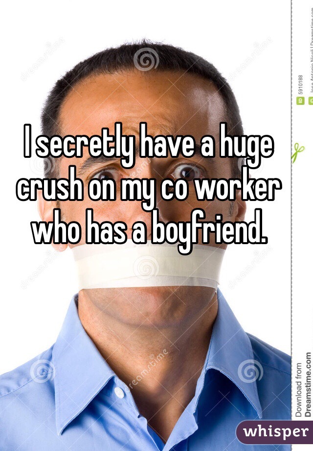 I secretly have a huge crush on my co worker who has a boyfriend. 