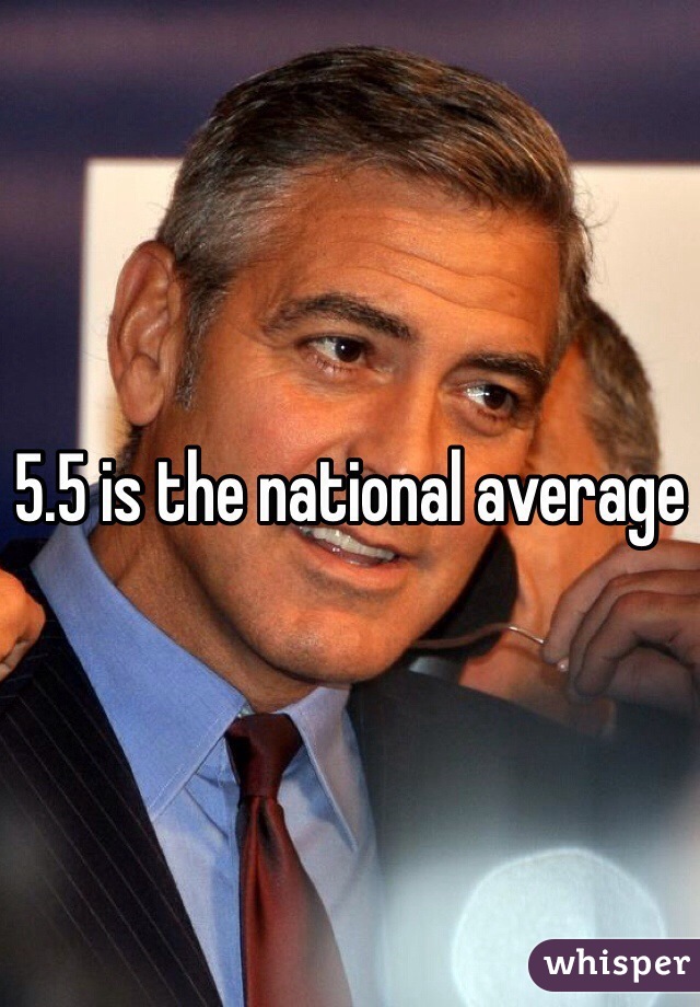 5.5 is the national average 