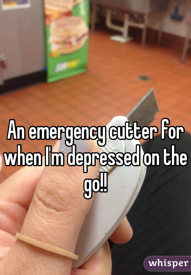 An emergency cutter for when I'm depressed on the go!! 