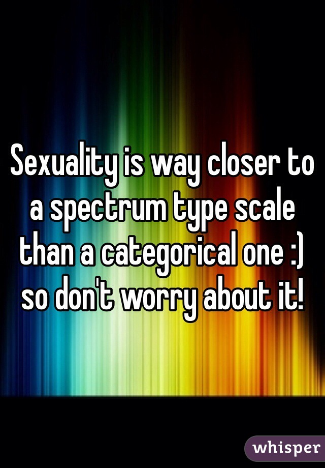 Sexuality is way closer to a spectrum type scale than a categorical one :) so don't worry about it!
