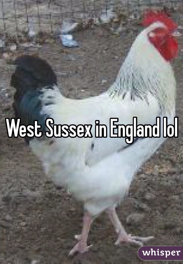 West Sussex in England lol