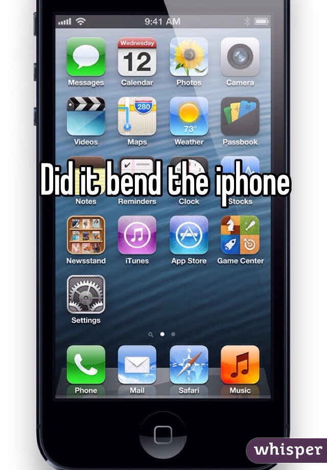 Did it bend the iphone 