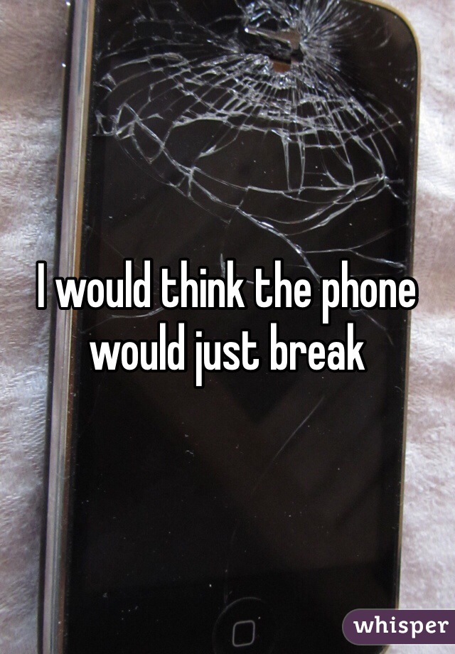 I would think the phone would just break