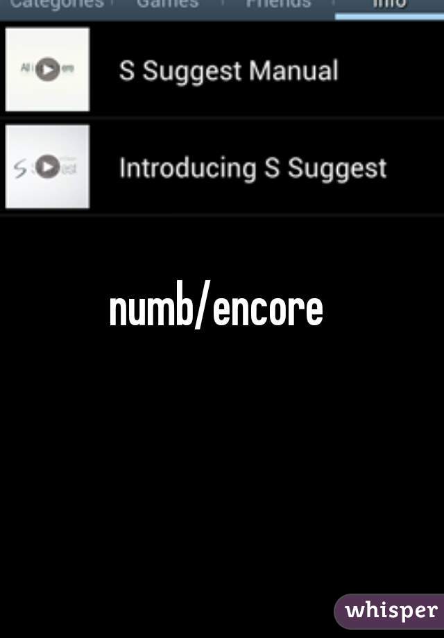 numb/encore 