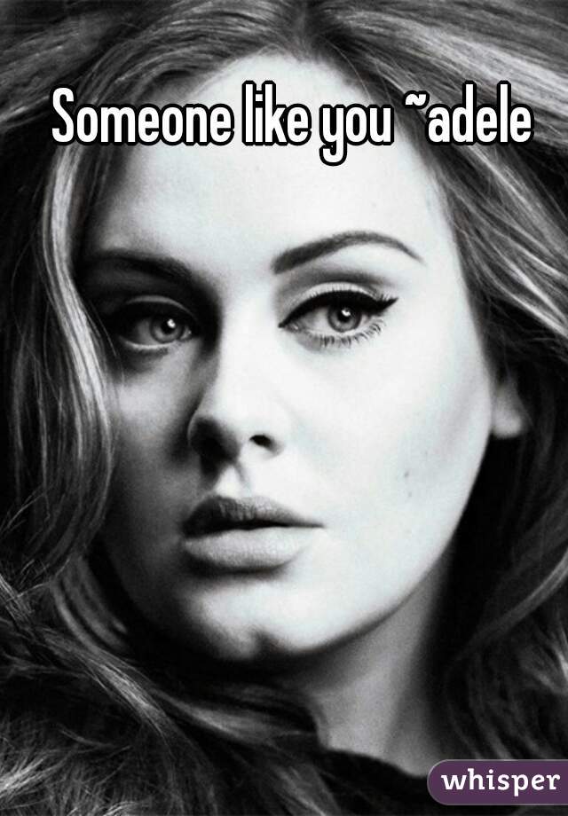 Someone like you ~adele