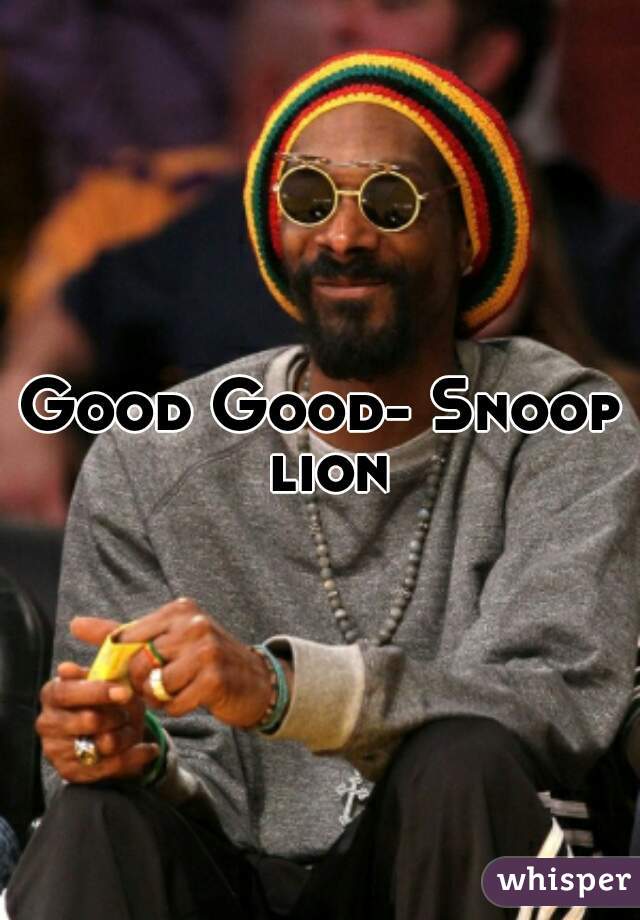 Good Good- Snoop lion