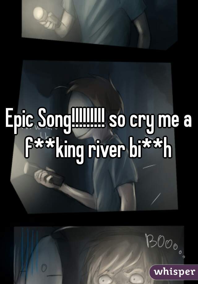 Epic Song!!!!!!!!! so cry me a f**king river bi**h 