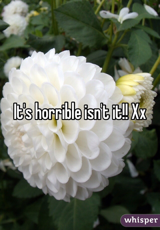 It's horrible isn't it!! Xx