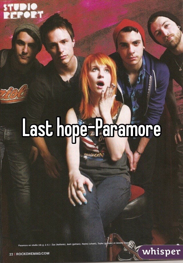 Last hope-Paramore